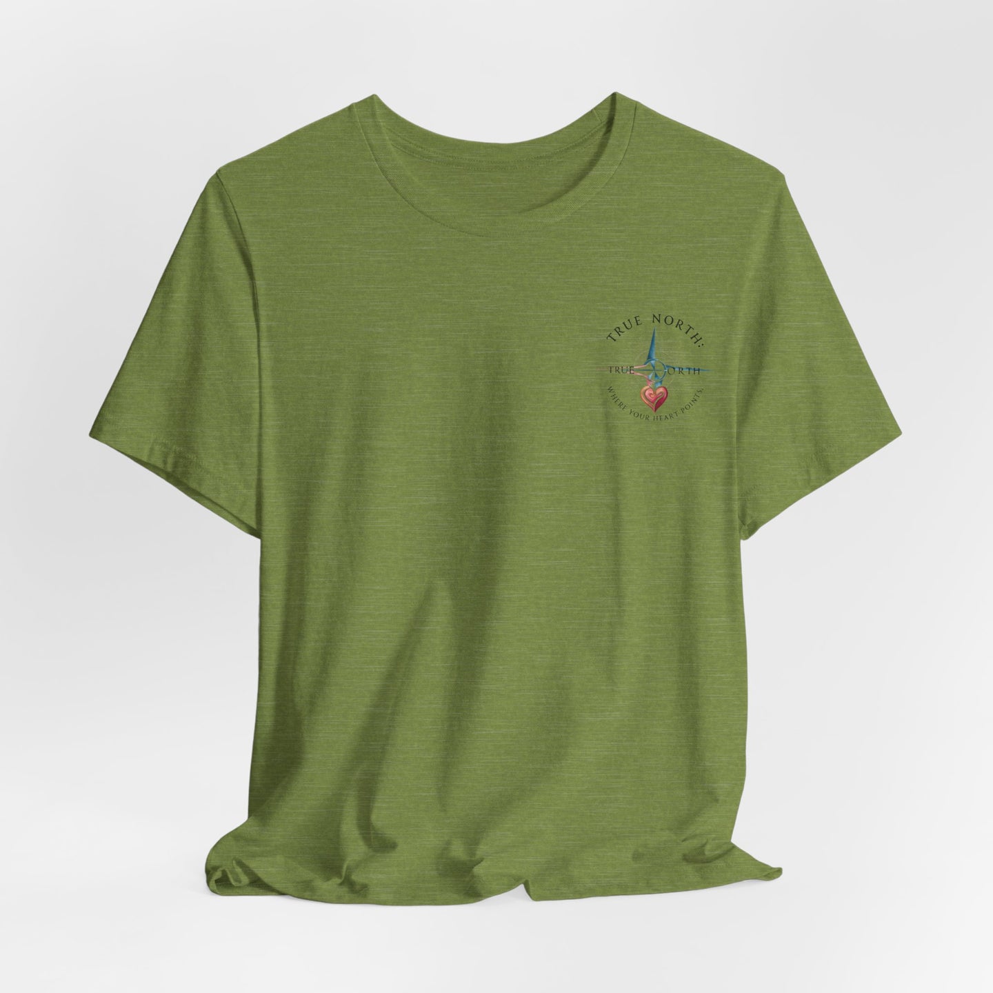 "True North: Where Your Heart Points - Elegant Compass Tee